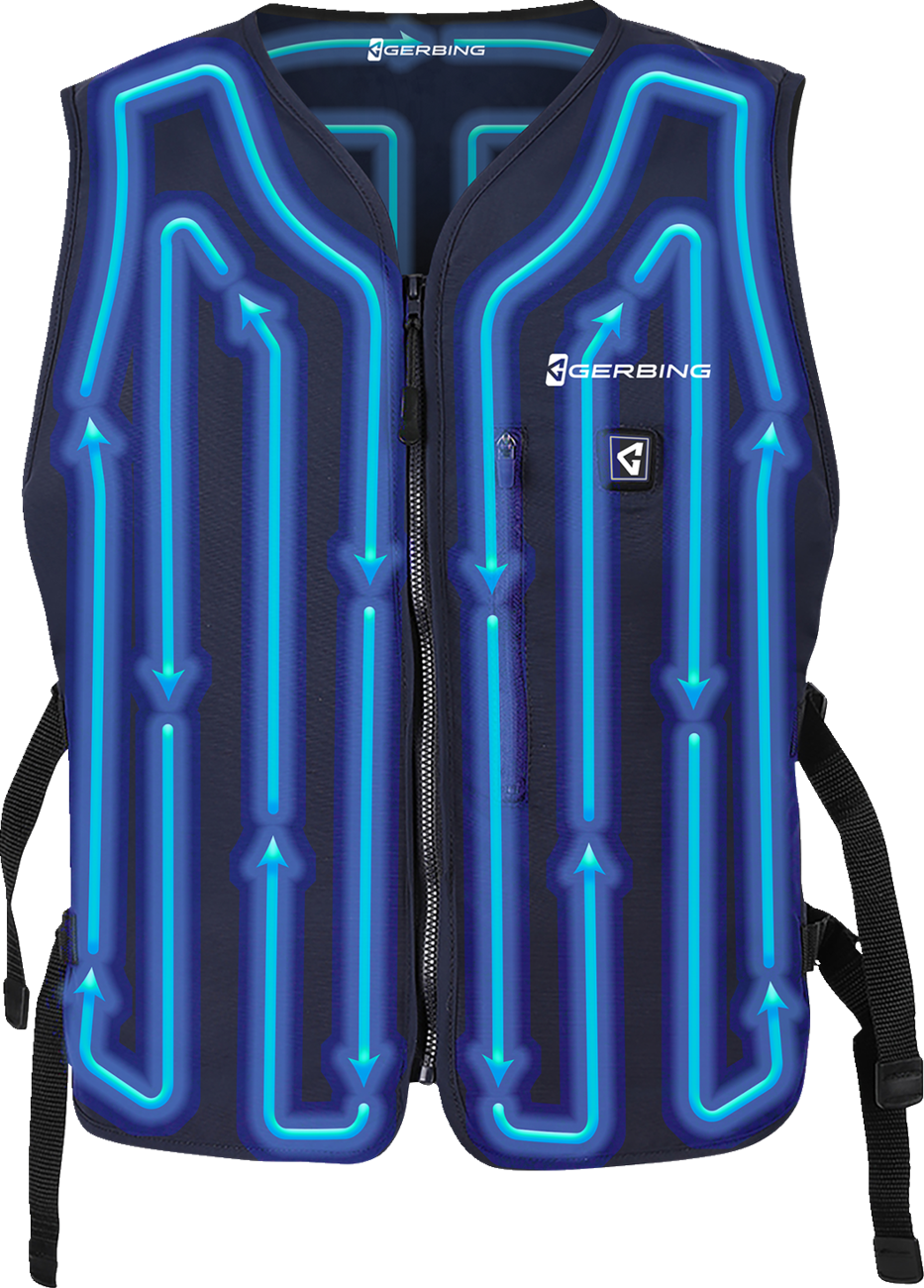 Gerbing Heated Clothing 5V Touch Button Circulatory Cooling Vest - Blue
