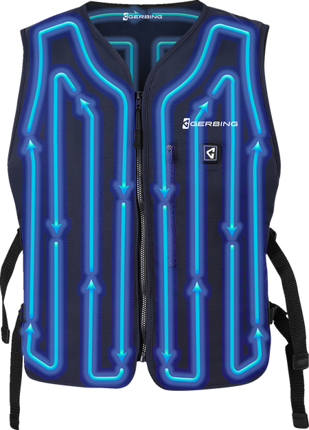 Gerbing Heated Clothing 5V Touch Button Circulatory Cooling Vest - Blue