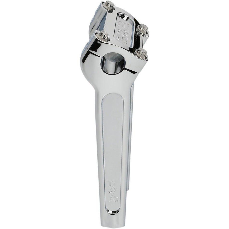 Thrashin Supply Chrome 8" w/o Gauge Cutout Handlebar Straight Riser TSC-8000-3