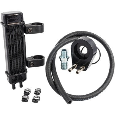 Jagg 762-1000 Motorcycle Oil Cooler System Slimline 6-Row Yamaha Bolt XV950 14-20