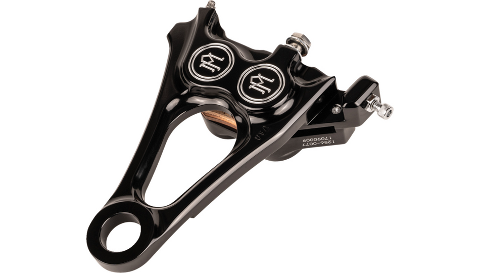 PM 4-Piston Contrast Cut Differential-Bore Rear Caliper 4 Harley 18-22 Softail