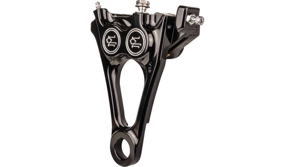 PM 4-Piston Contrast Cut Differential-Bore Rear Caliper 4 Harley 18-22 Softail