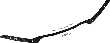 Klock Werks Flare Series Windshield Trim - '15-'25 FLTR / Logo - Black w/ Contrast Logo