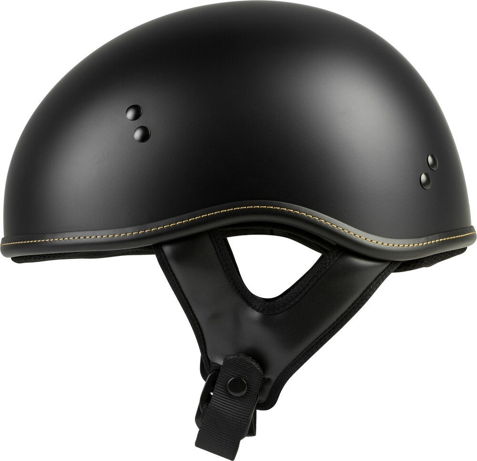 Highway 21 Matte Black .357 Half Helmet DOT Harley Style Motorcycle (XS-2XL) NEW