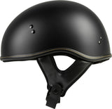 Highway 21 Matte Black .357 Half Helmet DOT Harley Style Motorcycle (XS-2XL) NEW