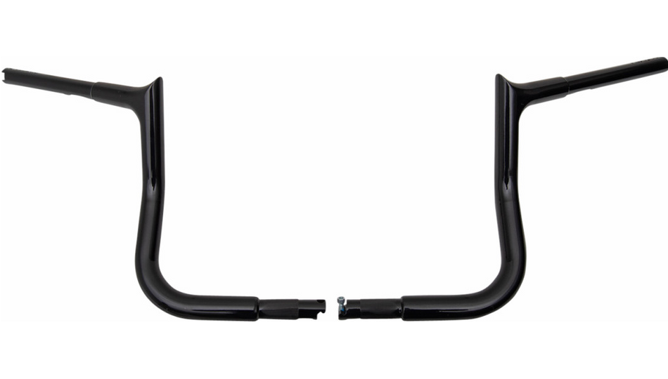 Fat Baggers 1" EZ Install Pointed Top Black 10" Handlebars 4 Harley 23-24 FLHX/SE