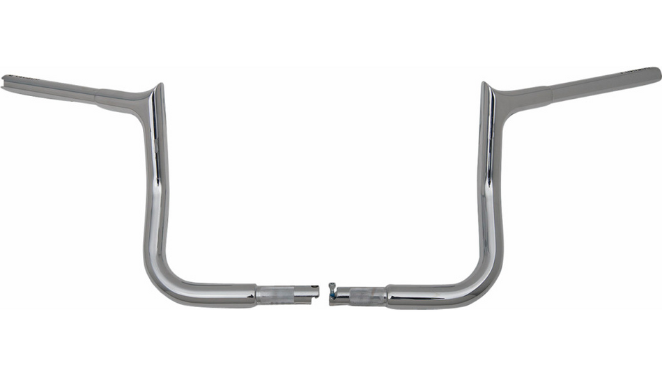 Fat Baggers 1" EZ Install Pointed Top Chrome 10" Handlebars 4 Harley 23-24 FLHX/SE