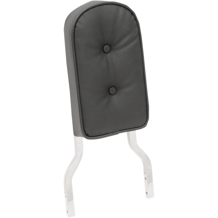 Drag Tall Pillow Style W/Piping Backrest Pad for Square Sissy Bars for Harley