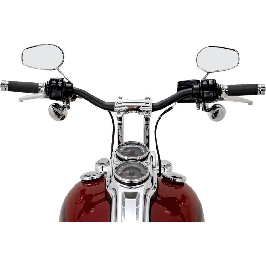 Performance Machine Phatbar & Riser Kit - Internal Wiring - 9" - Chrome - Harley-Davidson