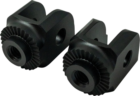 Kodlin Splined Peg Adapters - Driver for Harley-Davidson Softail, Sportster S & Pan America - Black