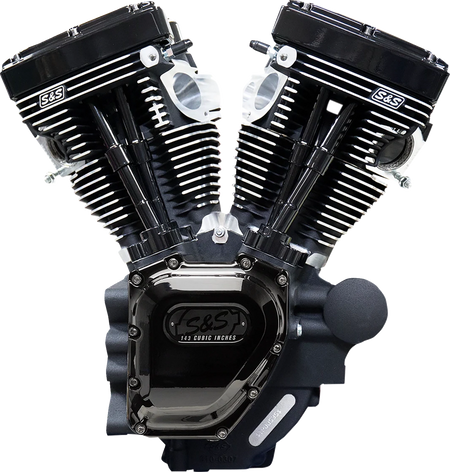 S&S Cycle 310-0837BW Engine - T143 Long Block - Black Edition - Touring
