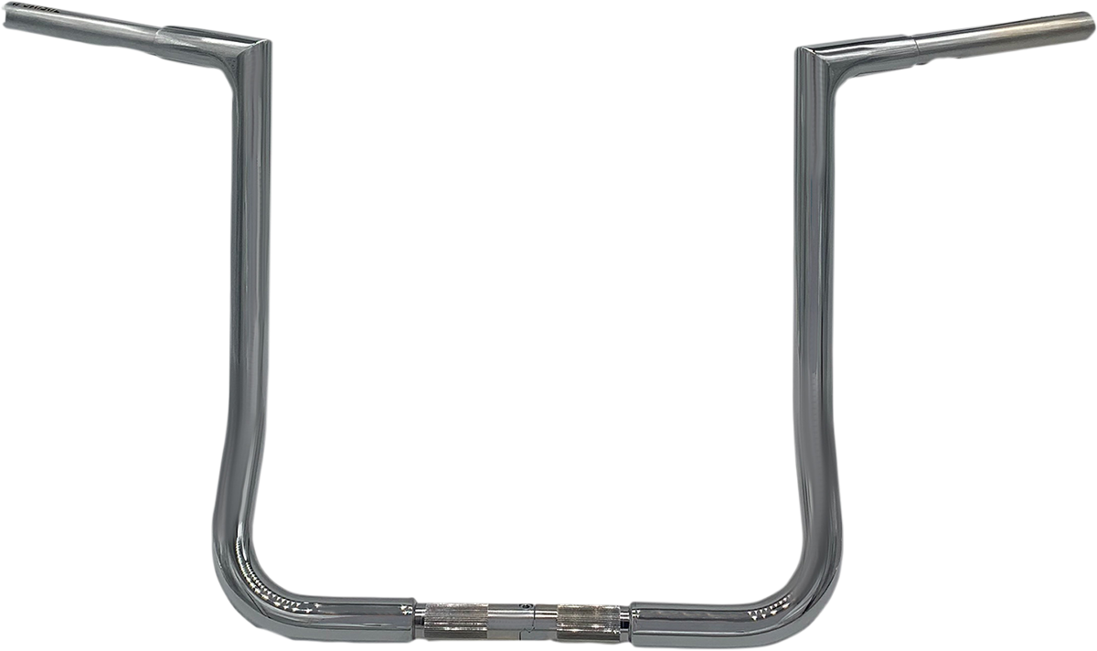 FBI Fat Baggers 1-1/4" EZ Flat Top Handlebars for Harley-Davidson FLH/X '86-'22 - Chrome / 16"