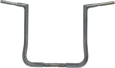 FBI Fat Baggers 1-1/4" EZ Flat Top Handlebars for Harley-Davidson FLH/X '86-'22 - Chrome / 16"