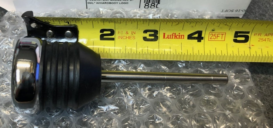 Chrome Oil Tank Plug DipStick Temperature Gauge Harley Softail Repl OEM 62896-00