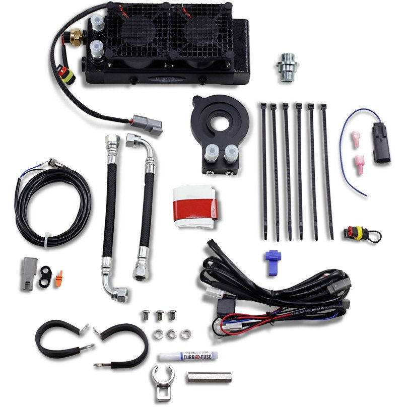 UltraCool SMT8-3 Dual Liquid Cooled Oil Cooler Kit Harley Touring FLHT FLT 17-Up