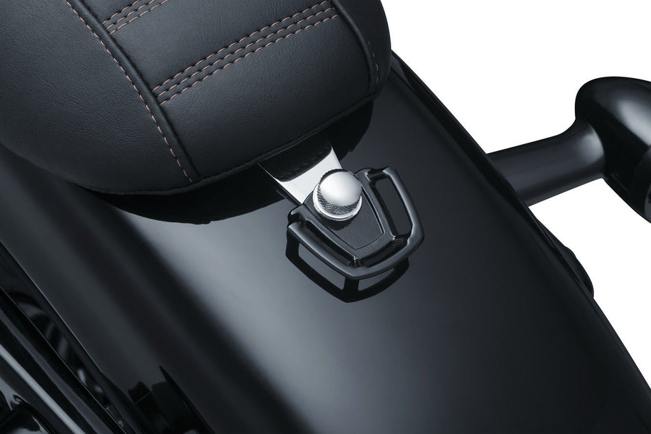 Kuryakyn Black Seat Bolt Tie-Down Anchor for Harley Cruiser & Touring Models