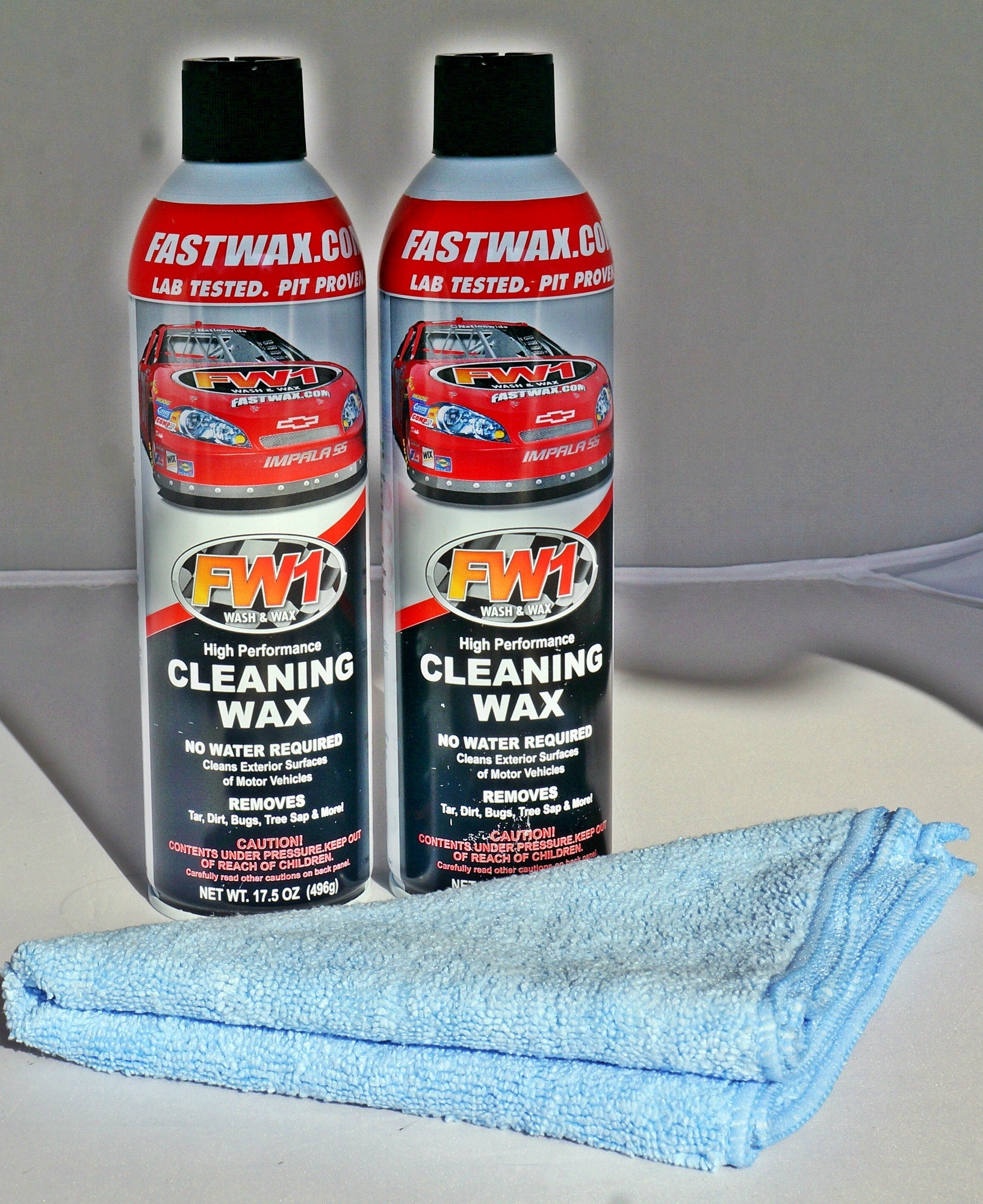 Waterless Wash & Wax W Carnauba Fastwax FW1 Spray Can Remove Clean