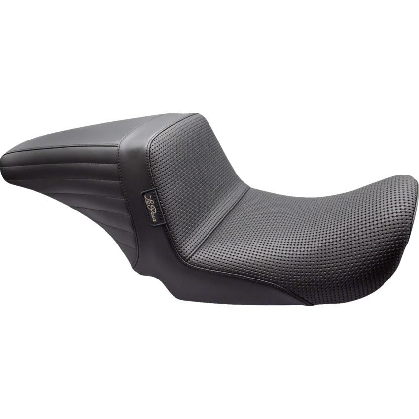 Le Pera Kickflip Upfront Basket Weave Seat 4 Harley 06-17 Dyna Models