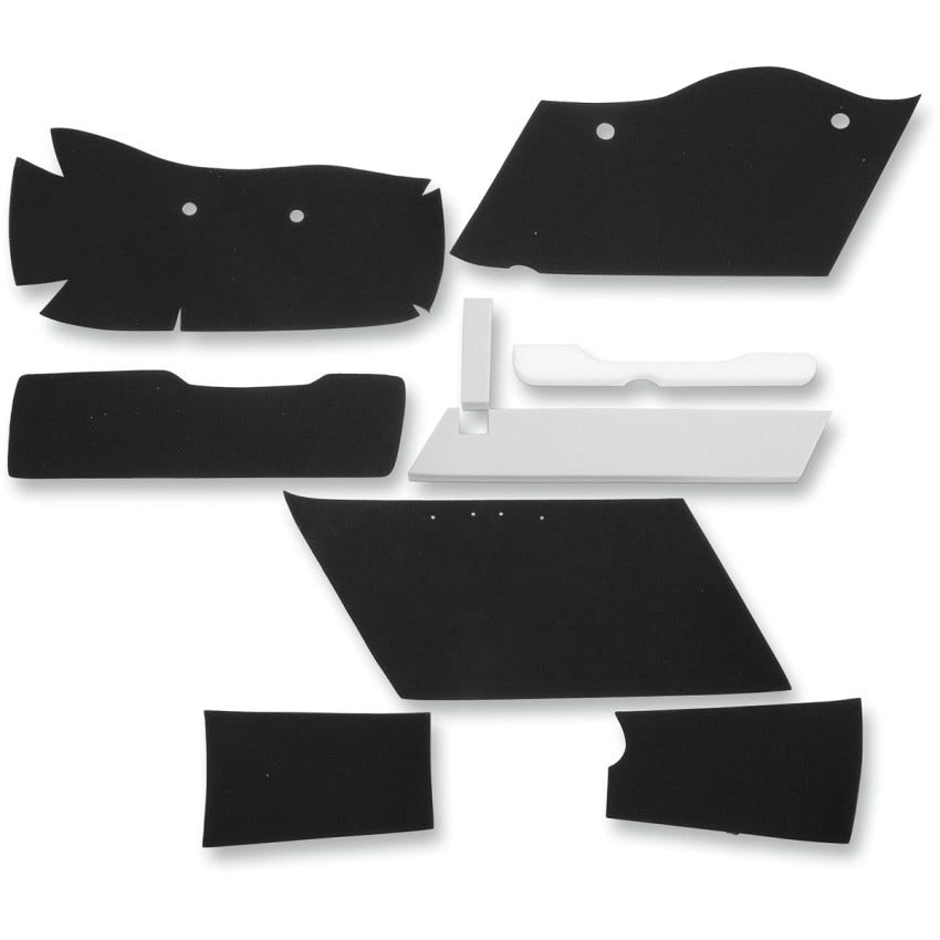 Drag 4" Extended Saddlebags and Lid Liner Kit for Harley Touring