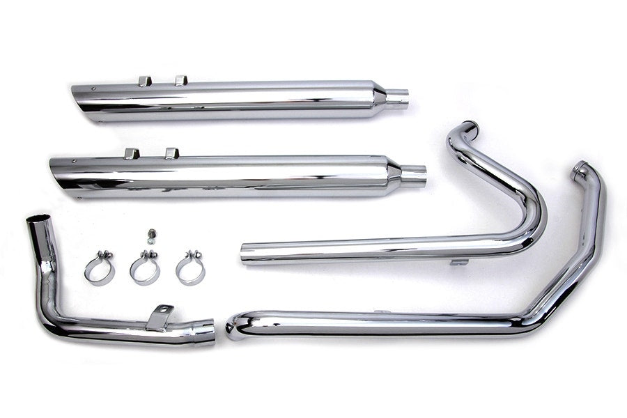 Chrome Crossover Exhaust Header System Harley Touring FLT 2009