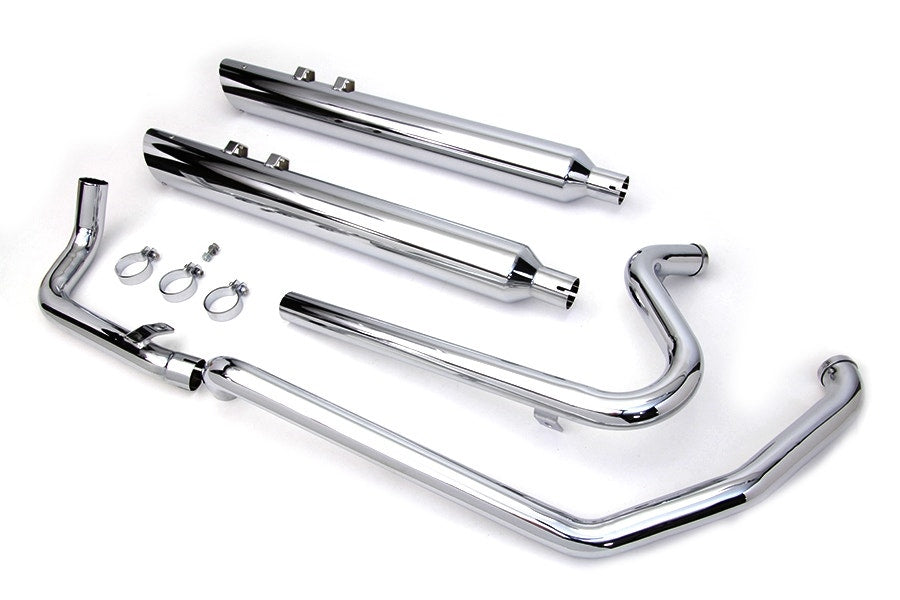 Chrome Crossover Exhaust Header System Harley Touring FLT 2009