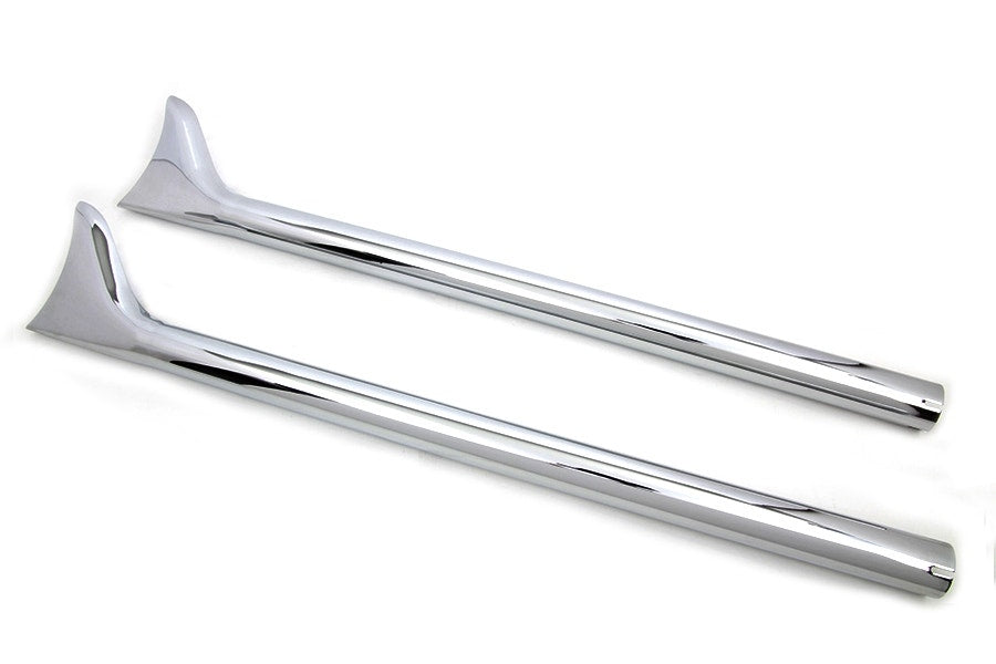 Chrome 36" Straight Fishtail Muffler Extension Set for 1.75" Pipes 30-0950