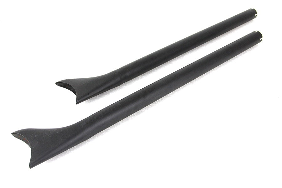 36" Straight Fishtail Slip-On Mufflers Extension Set Black Harley Custom Chopper