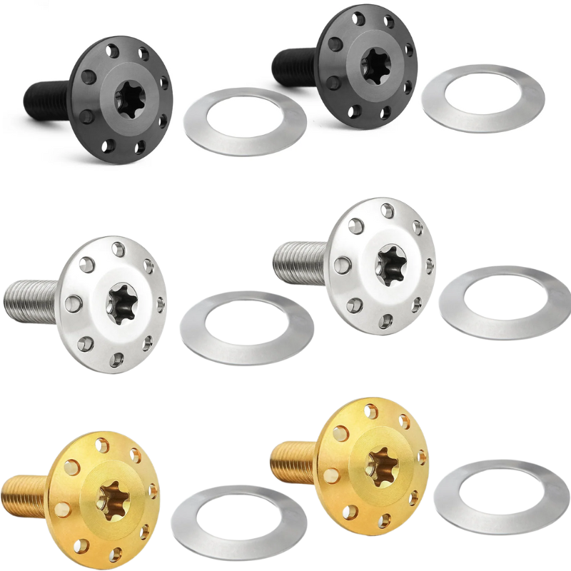 Arlen Ness Titanium Front Holeshot Floating Brake Rotor Bolt Harley 14-24 FLH