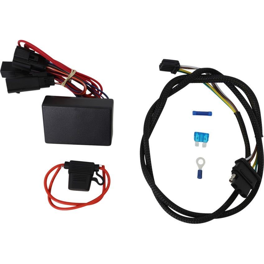Khrome Werks Plug N Play Trailer Wiring 4 Pin Kit for Harley Road King & FLHTP