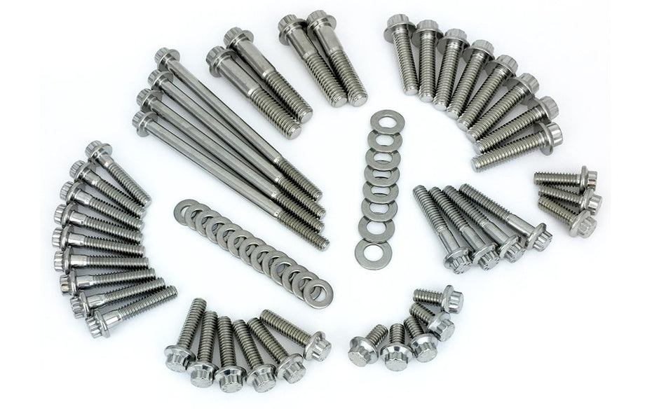 Feuling 3053 Primary and Transmission 12 Point Bolt Dress Up Kit Harley M8 17-Up