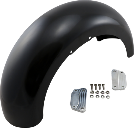 Klock Werks Hugger Series Front Fender with Mounting Blocks for Softail/Dyna