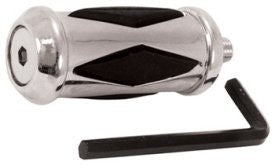 Mid USA 44113 V-Factor Chrome 2-1/4" x 1" Diamond Gear Shift Peg Harley Metric