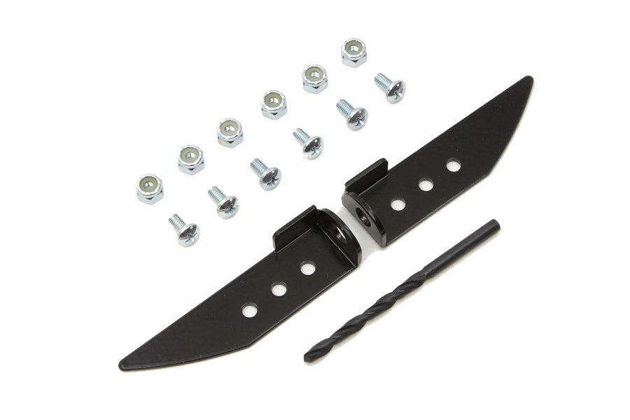 V-Twin 31-0344 Black Upper Fairing Bracket Repair Kit Harley Touring FLT 79-Up