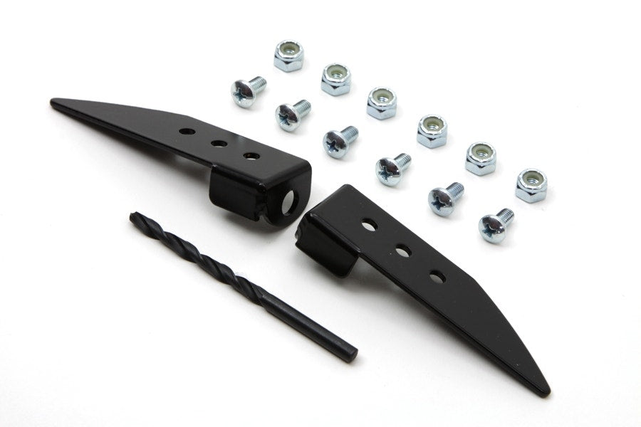 V-Twin 31-0344 Black Upper Fairing Bracket Repair Kit Harley Touring FLT 79-Up