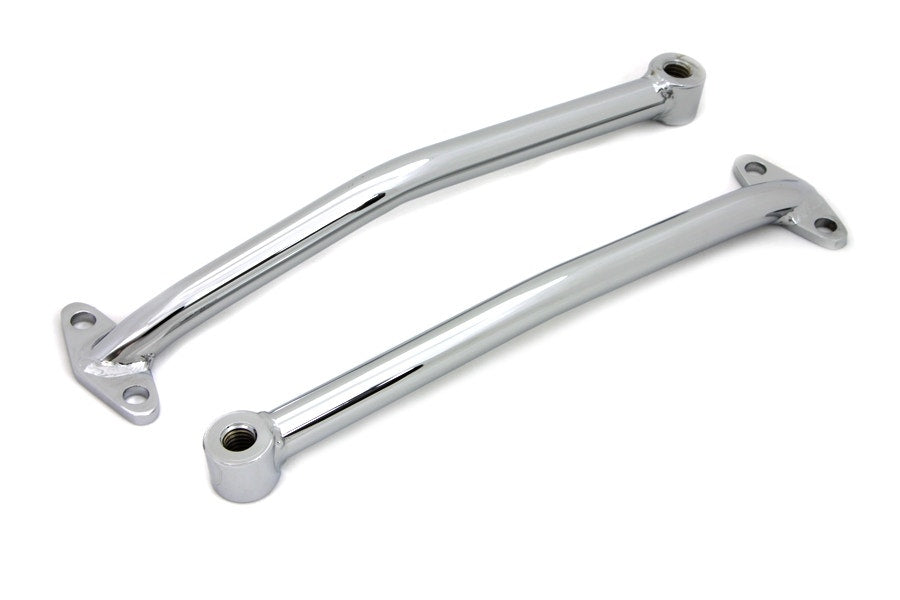 V-Twin 31-0559 Chrome Rear Fender Brace Set Custom Rigid Frames Chopper