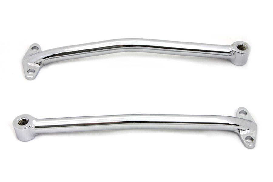 V-Twin 31-0559 Chrome Rear Fender Brace Set Custom Rigid Frames Chopper