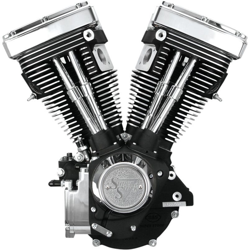 S&S Cycle V-Series V80 Long Block V-Twin Harley Evolution Big Twin Motor 310-0233