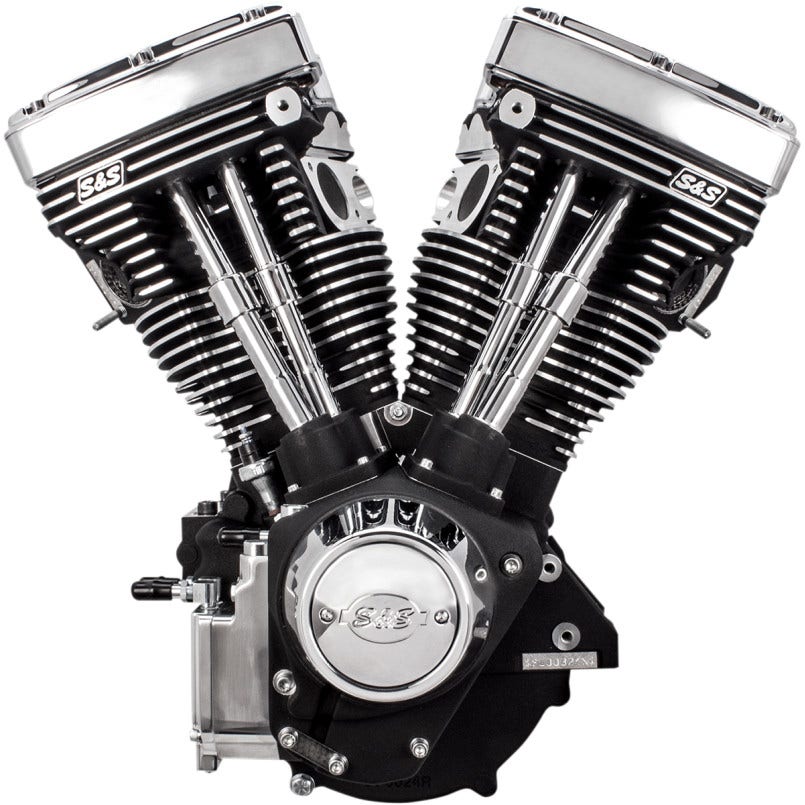 S&S Cycle V-Series V111 Long Block V-Twin Harley Evolution Big Twin Motor 310-0766