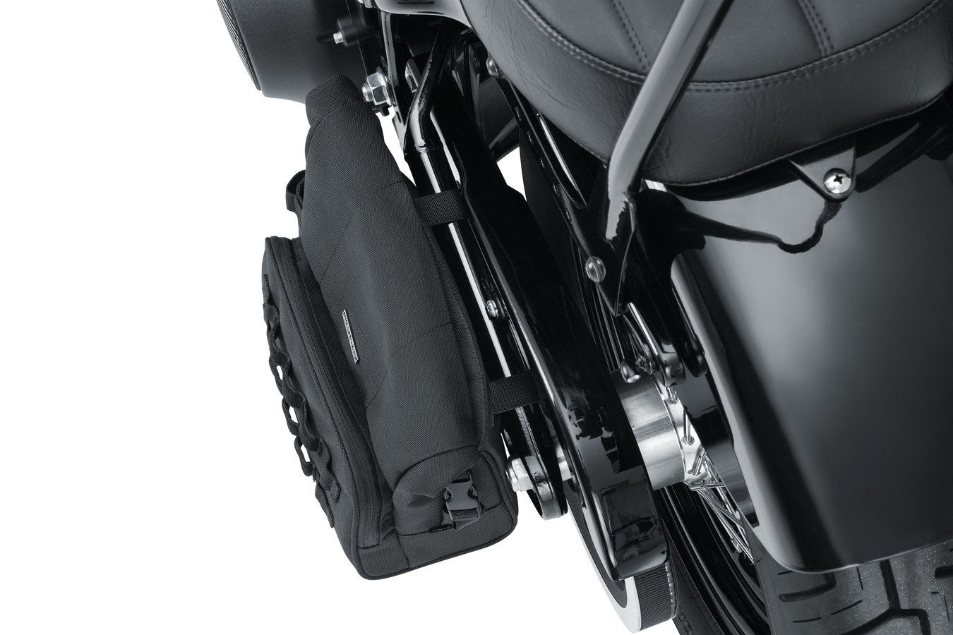 Kuryakyn 5170 Hoodrat Universal Swing Arm Bag Black Universal 11 x