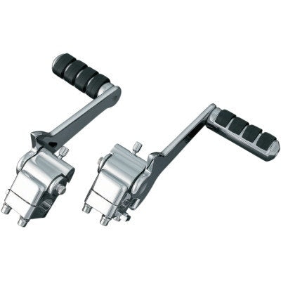 Kuryakyn 4571 Chrome Adjustable Rear Passenger Peg Kit Harley FLH/FLT (exc CVO) 07-09