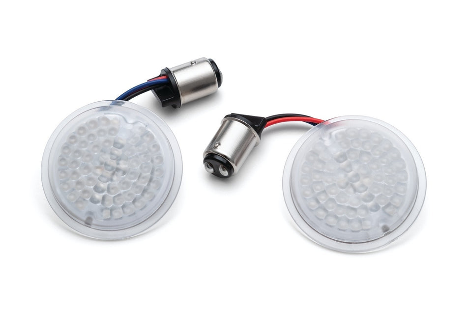 Kuryakyn 2938 LuminEZ LED Rear Turn Signal Insert 1157 Red Bullet Style Harley