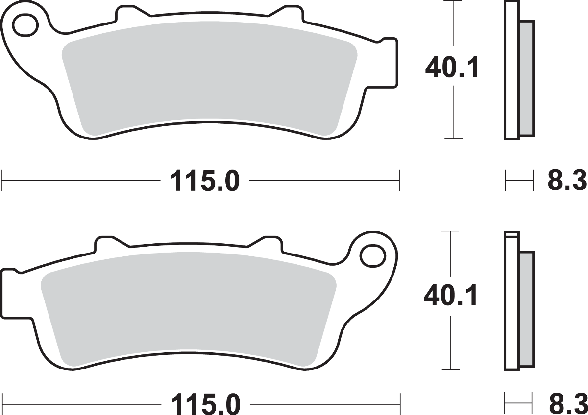 SBS Street Excel Sintered Brake Pads for Select 1977-2026 Honda Models