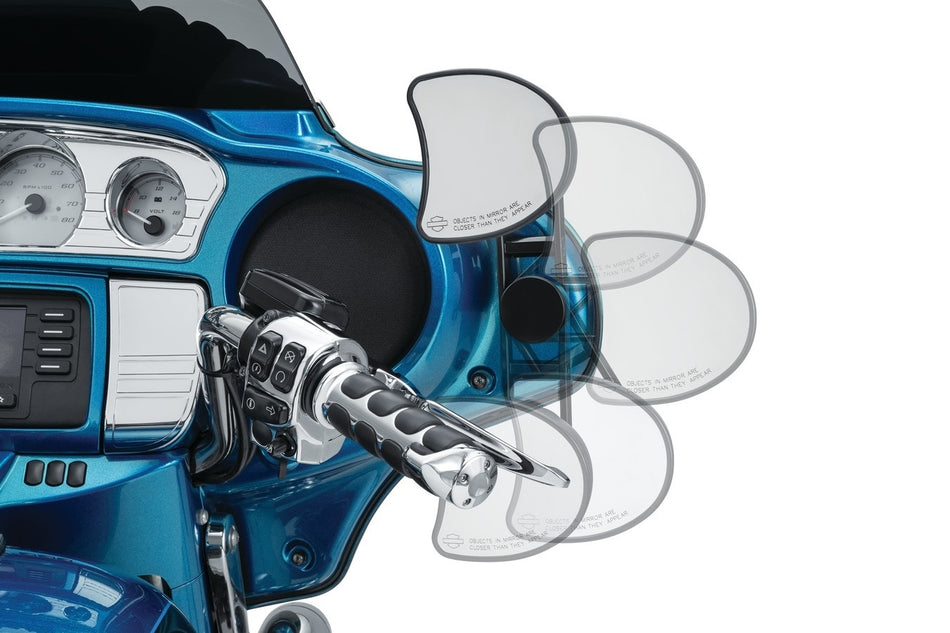 Kuryakyn 6575 Black Adj Drop Mirror Relocator Mount Harley Street Glide 14-Up