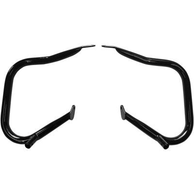 Drag Big Buffalo Black 1 1/4" Saddlebag Bars Guard Harley FLH/T Touring 14-20