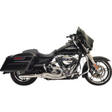 Bassani Road Rage II Hot Rod Turnout 2-1 Mid 4" Exhaust System Harley Bagger