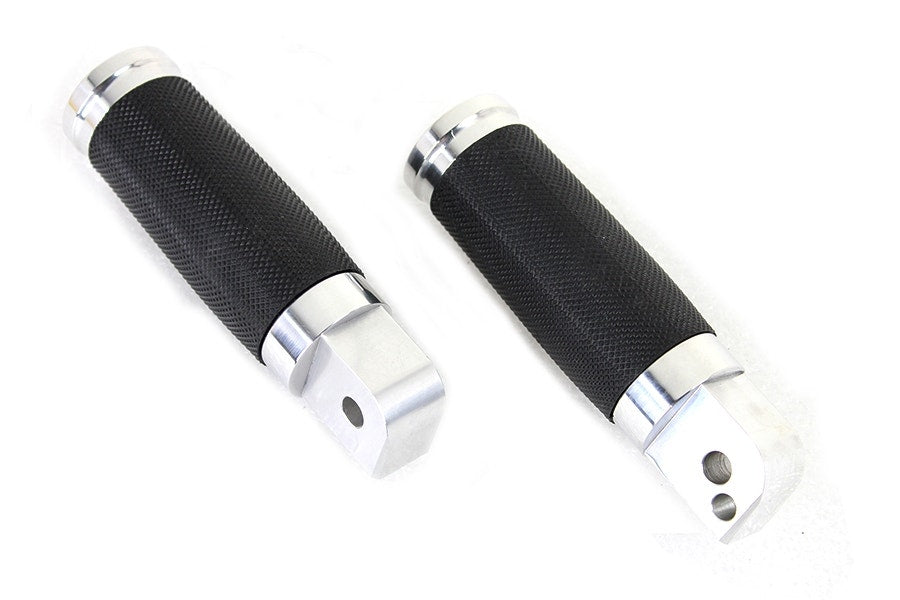 V-Twin 27-0496 Wyatt Gatling Polished Passenger Footpegs Harley Softail M8 18-Up