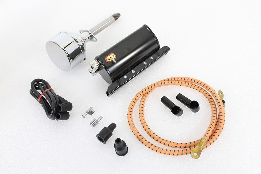 V-Twin 32-1505 12 Volt Automatic Advance Distributor & Coil Kit Harley '48-'60