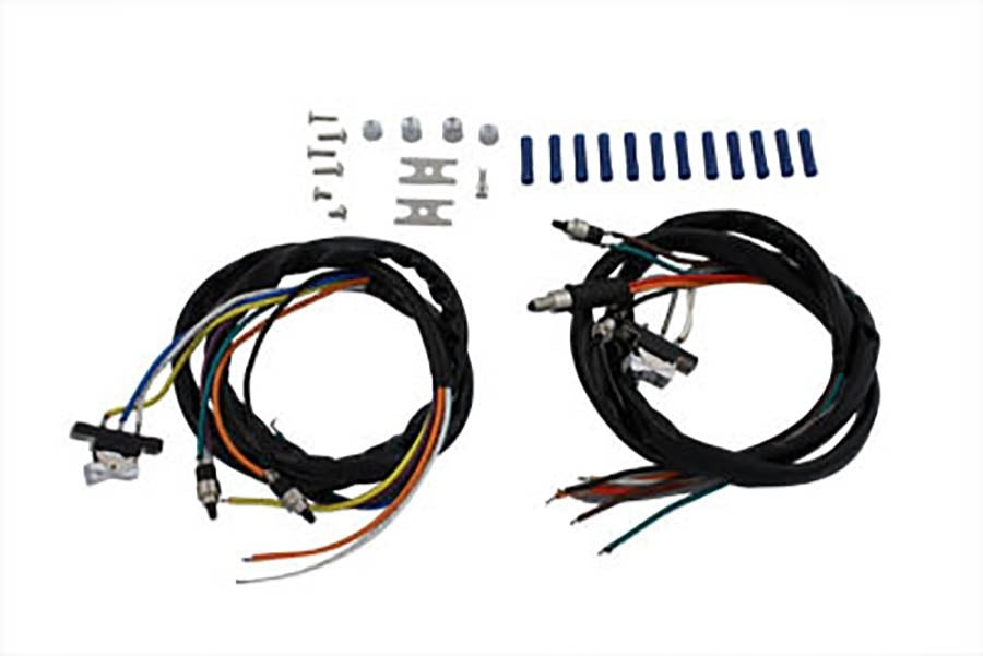 V-Twin Handlebar Wiring Harness Chrome Switch Harley FX FL XL 73-81 32-8208