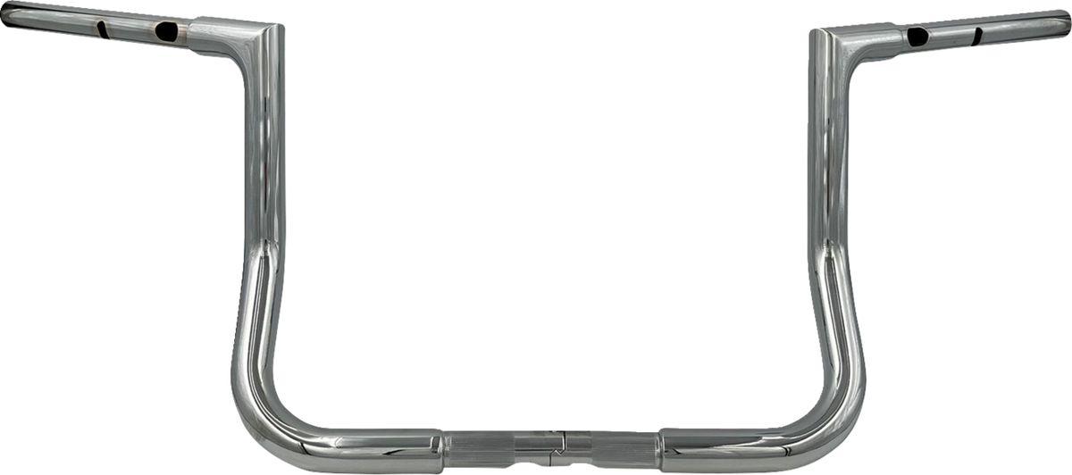 FBI Fat Baggers 1-1/4" EZ Flat Top Handlebars for Harley-Davidson FLH/X '23-'26 - Chrome / 12"