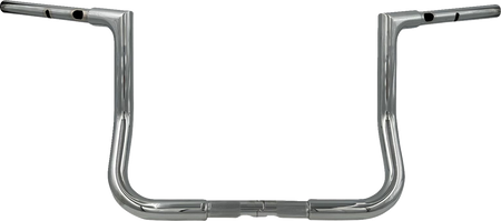 FBI Fat Baggers 1-1/4" EZ Flat Top Handlebars for Harley-Davidson FLH/X '23-'26 - Chrome / 12"